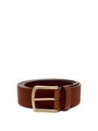 Matchesfashion.com Anderson's - Pebbled Leather Belt - Mens - Brown