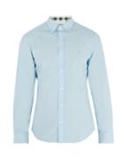 Burberry Logo-embroidered Single-cuff Cotton-poplin Shirt