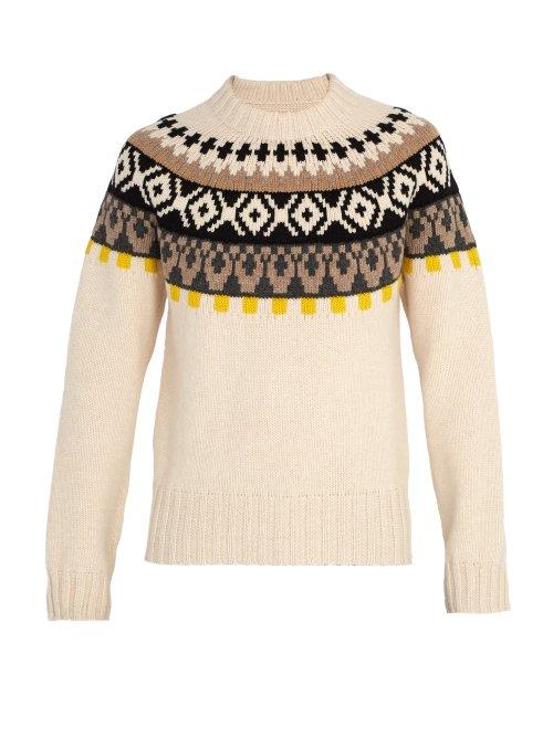 Matchesfashion.com Maison Margiela - Bohus Knit Wool Sweater - Mens - Cream