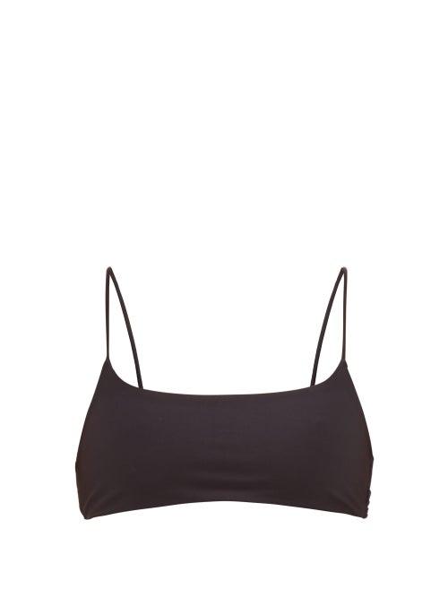 Matchesfashion.com Jade Swim - Muse Scoop-neck Bikini Top - Womens - Black