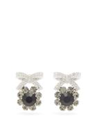 Matchesfashion.com Erdem - Crystal-embellished Bow Stud Earrings - Womens - Crystal