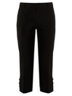 Dolce & Gabbana Button-cuff Cropped Wool-blend Trousers