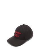 Mens Accessories Burberry - Logo-embroidered Cotton-twill Baseball Cap - Mens - Black Red