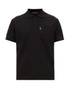 Matchesfashion.com Versace - Chest Pocket Cotton Polo Shirt - Mens - Black