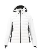 Matchesfashion.com Bogner Fire+ice - Janka Hooded Quilted Soft-shell Ski Jacket - Womens - White Black