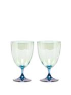 Matchesfashion.com Luisa Beccaria - Set Of Two Gradient Glasses - Green