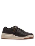 Matchesfashion.com Saint Laurent - Travis Perforated Low Top Leather Trainers - Womens - Black