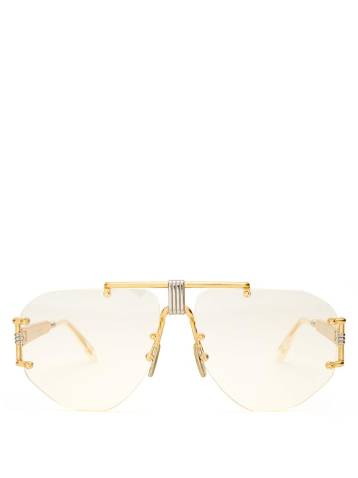 Céline Eyewear Square Aviator-frame Glasses