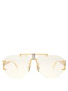Céline Eyewear Square Aviator-frame Glasses