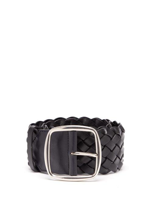 Matchesfashion.com Etro - Braided Leather Belt - Womens - Black