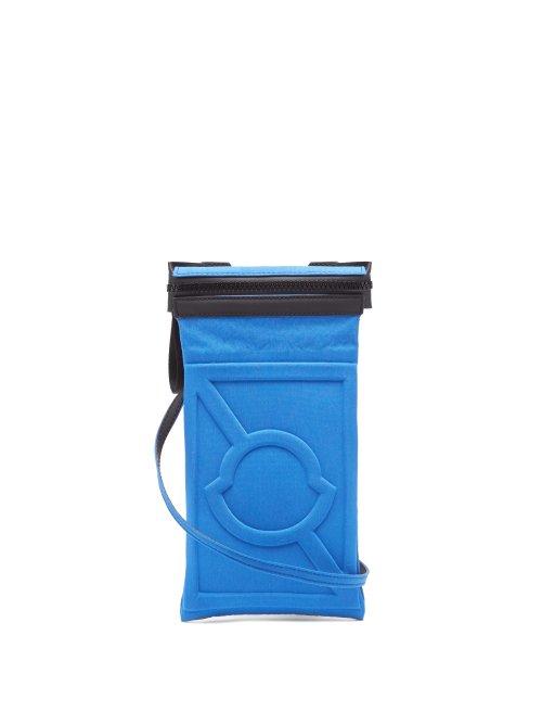 Matchesfashion.com 5 Moncler Craig Green - Logo Embossed Cross Body Bag - Mens - Blue