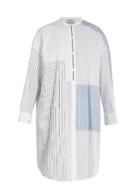 Acne Studios Elo Patchwork Cotton Shirtdress