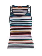 Missoni - Striped Knitted Tank Top - Womens - Multi Stripe