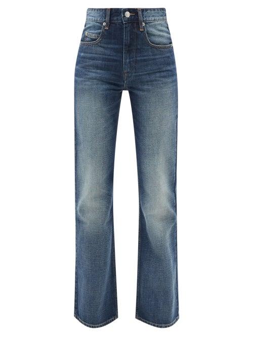 Isabel Marant Toile - Belvira High-rise Bootcut-leg Jeans - Womens - Mid Denim