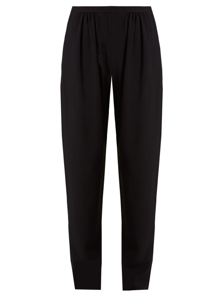 Chloé Crepe Loose-leg Trousers