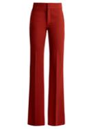 Chloé Mid-rise Flared Crepe Trousers