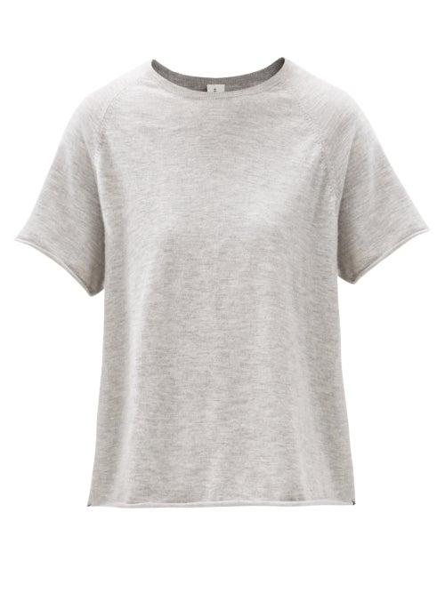 Matchesfashion.com Extreme Cashmere - Todd Cashmere T-shirt - Womens - Grey
