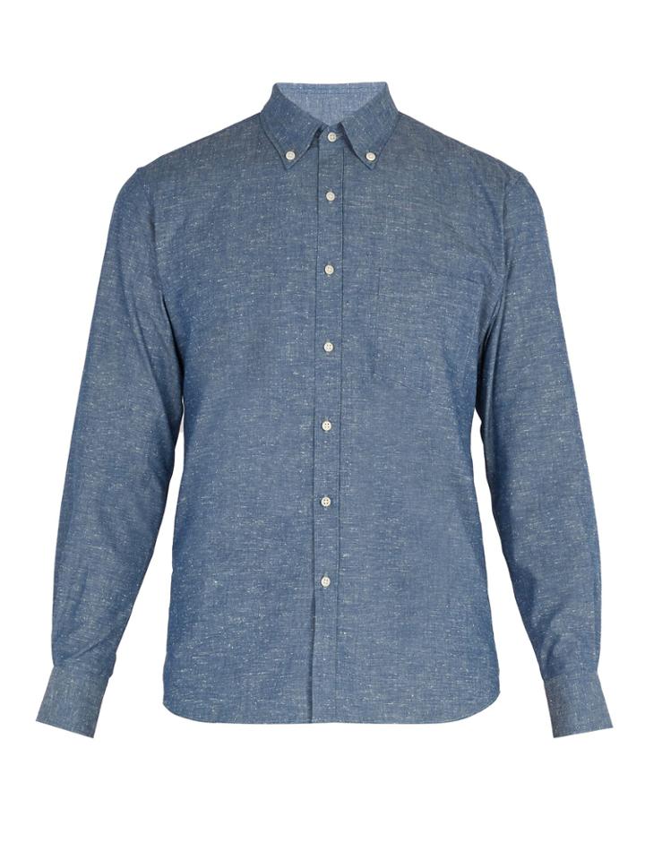 De Bonne Facture Essential Cotton-chambray Shirt