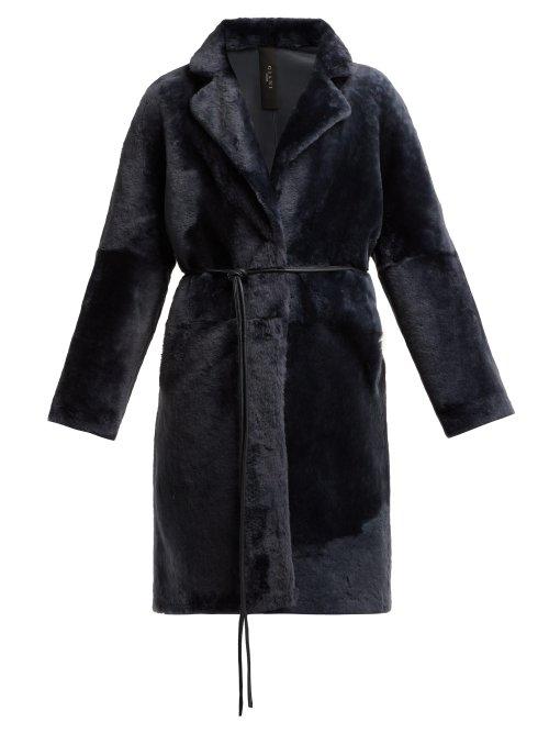 Matchesfashion.com Giani Firenze - Andrea Reversible Shearling Coat - Womens - Blue