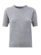 Matchesfashion.com Lisa Yang - Kenza Short-sleeved Cashmere Sweater - Womens - Grey
