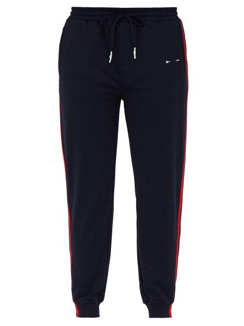 Matchesfashion.com The Upside - Performance Stripe Track Pants - Mens - Navy