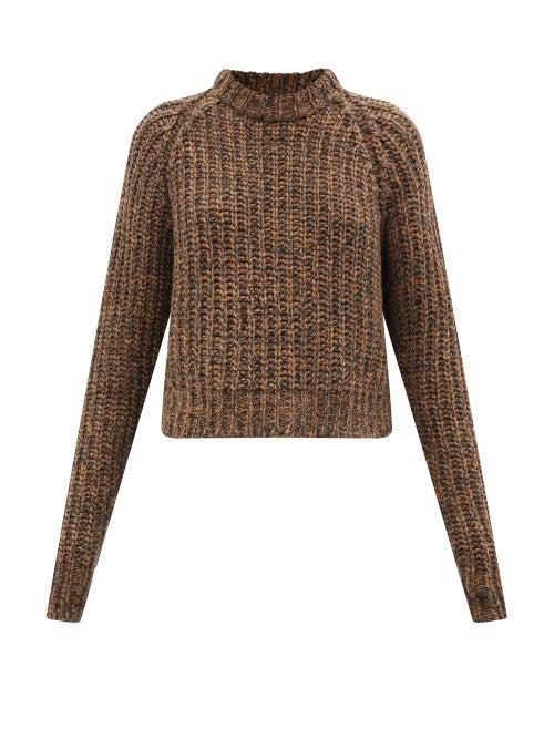 Raey - Recycled-cashmere Raglan-sleeve Sweater - Womens - Animal