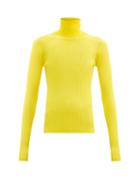 Matchesfashion.com Dodo Bar Or - Stacy Roll-neck Ribbed Sweater - Womens - Yellow