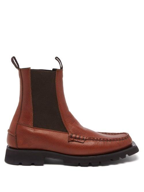 Hereu - Alda Sport Leather Chelsea Boots - Mens - Tan