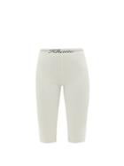 Khaite - Harden Logo Jersey Cycling Shorts - Womens - Ivory