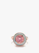 Selim Mouzannar - Diamond, Tourmaline & 18kt Rose-gold Ring - Womens - Blue Multi