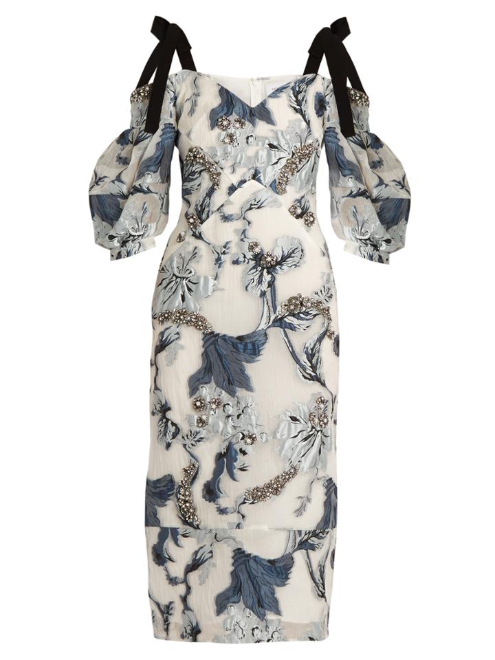 Erdem Bree Floral Fil Coup Dress
