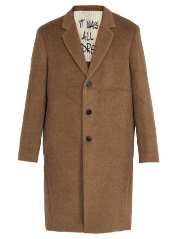Presidents Single-breasted Brushed Alpaca-blend Coat