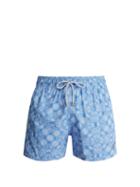 Matchesfashion.com Retromarine - Flop Print Swim Shorts - Mens - Blue