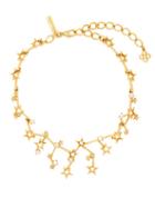 Matchesfashion.com Oscar De La Renta - Constellation Crystal Embellished Necklace - Womens - Gold