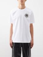 Balmain - Logo-appliqu Cotton-jersey T-shirt - Mens - White