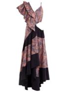 Loewe Asymmetric Paisley-print Cotton Dress