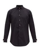 Matchesfashion.com Paul Smith - Soho Cotton Blend Tuxedo Shirt - Mens - Black