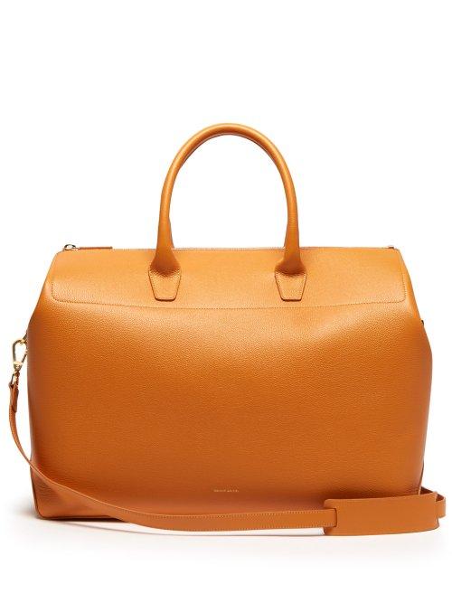 Matchesfashion.com Mansur Gavriel - Travel Large Leather Bag - Womens - Yellow Multi