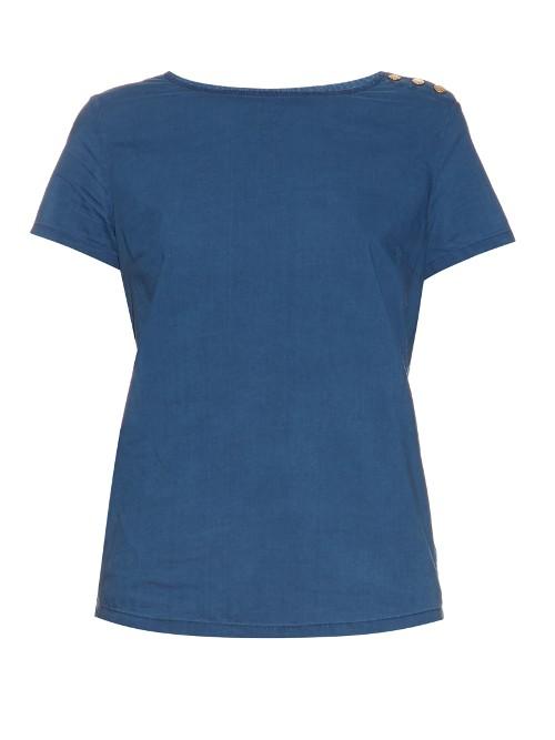 A.p.c. Archlpel Button-shoulder Cotton Top