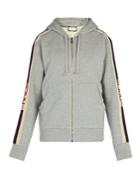 Gucci Logo-stripe Cotton Hooded Sweatshirt