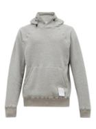 Matchesfashion.com Satisfy - Jogger Cotton Hooded Sweatshirt - Mens - Grey
