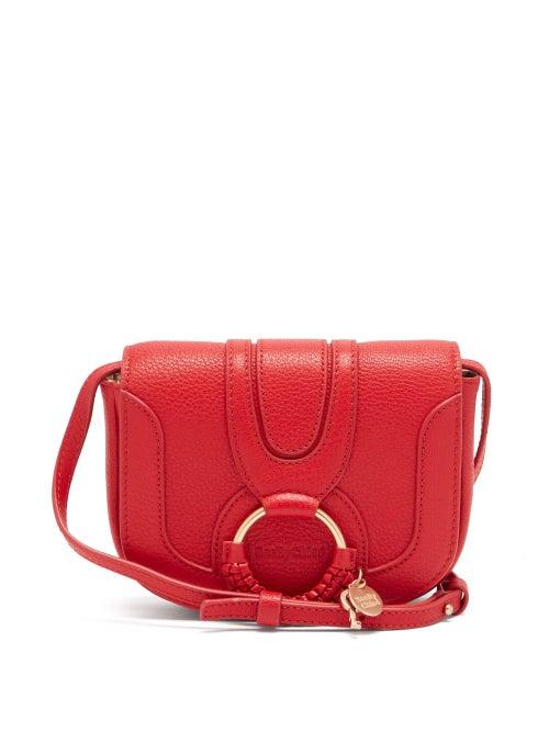 Matchesfashion.com See By Chlo - Hana Mini Grained-leather Cross-body Bag - Womens - Red