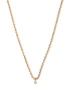 Zo Chicco - Diamond & 14kt Gold Rope-chain Necklace - Womens - Yellow Gold