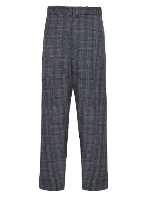 Vetements Oversized Wide-leg Checked Trousers
