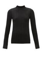 Matchesfashion.com Acne Studios - Katini Technical-pleated Long-sleeved Top - Womens - Black
