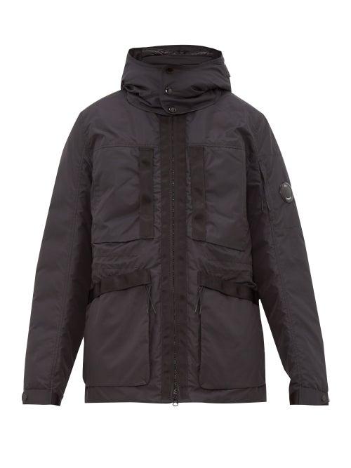 Matchesfashion.com C.p. Company - Goggle Hood Down Filled Parka - Mens - Black