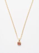 Healers - Tourmaline & 18kt Recycled Gold Necklace - Mens - Gold