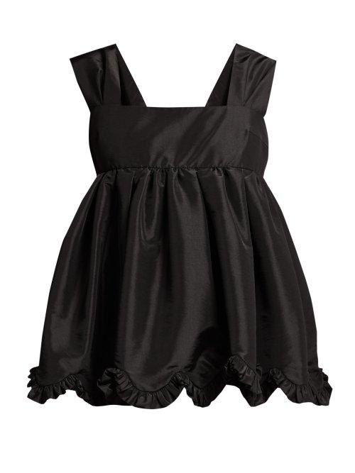 Matchesfashion.com Cecilie Bahnsen - Pauline Peplum Bandeau Top - Womens - Black