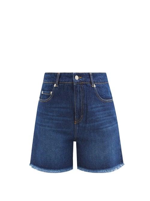 Officine Gnrale - Alexandra High-rise Denim Shorts - Womens - Denim