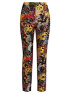 Mary Katrantzou Slick Psychedelic-jacquard Slim-leg Trousers